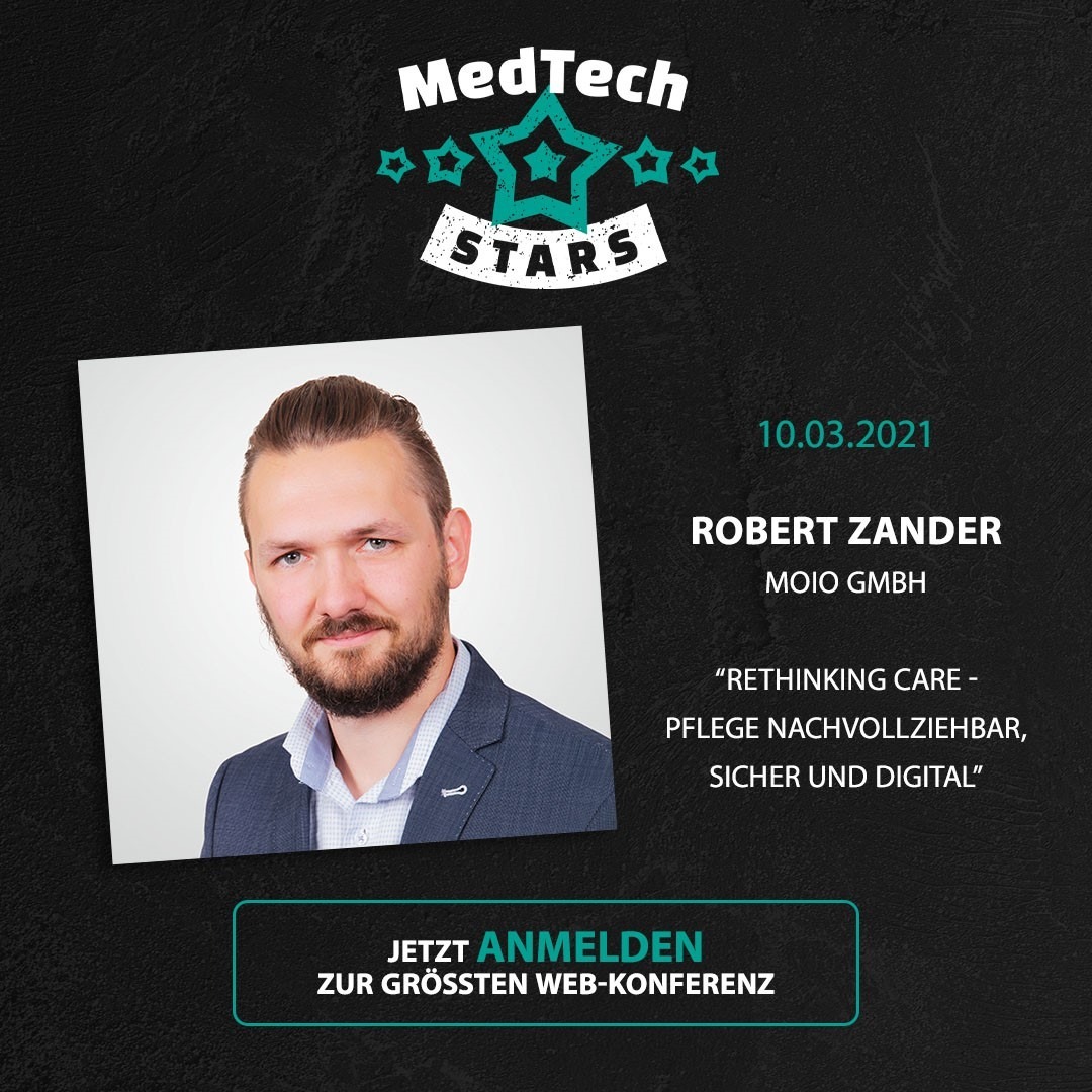 MedTech Stars Veranstaltungsbild mit Speaker Robert Zander